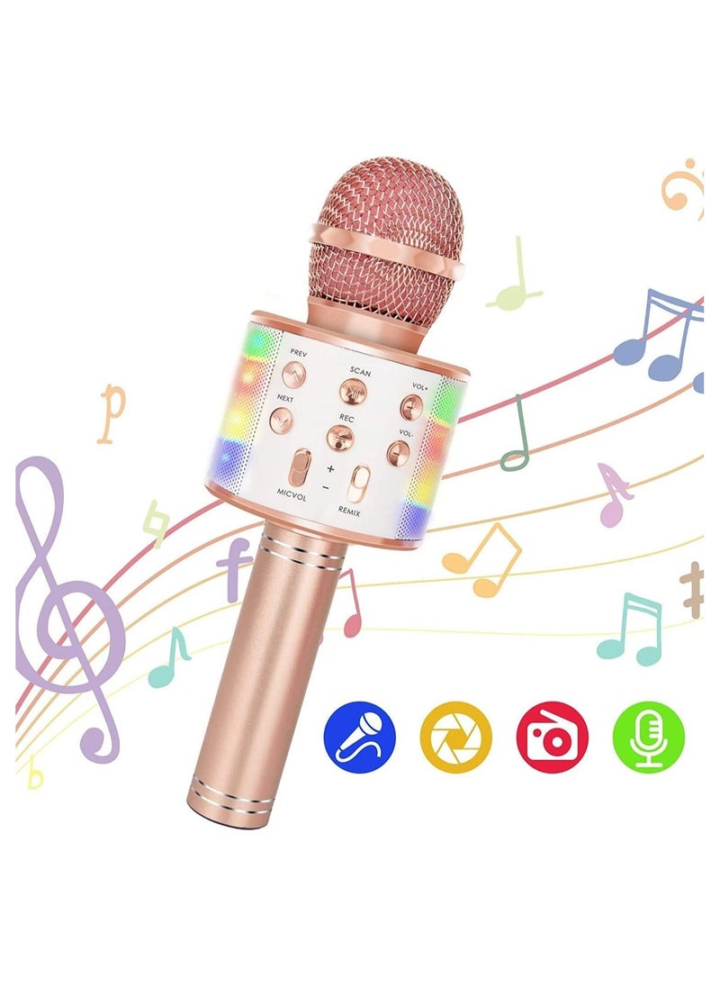 ELTRAZONE Wireless Bluetooth Karaoke Microphone for Kids, 5-in-1 Portable Handheld Karaoke Mic Speaker Player Recorder - Image 1