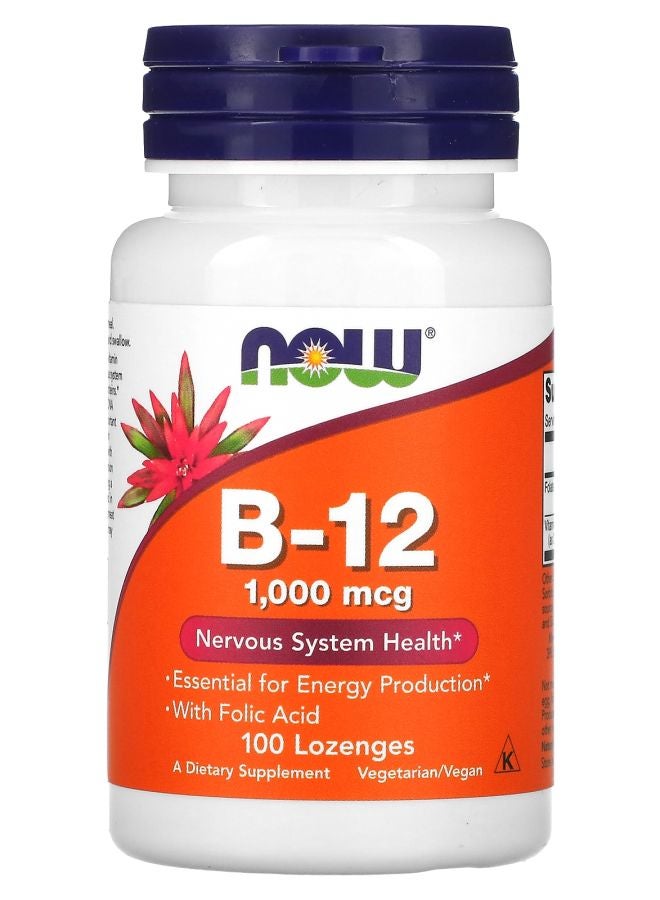 now B-12 1000 mcg 100 Lozenges