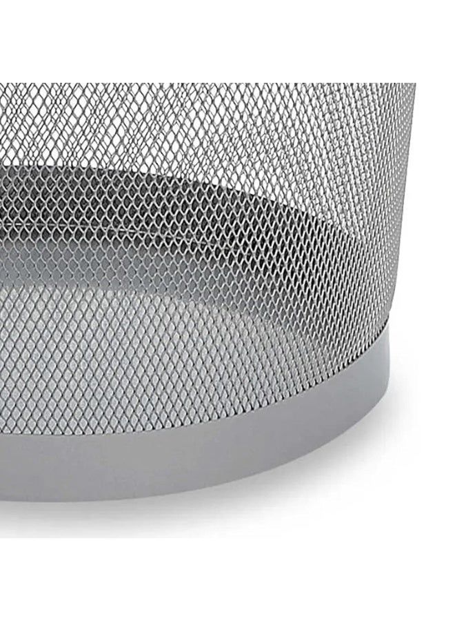 MOMENT Steel Mesh Round Trashcan Wastebasket for Trash or Recycle in The Home Office Garage. 27x26 CM - Image 2