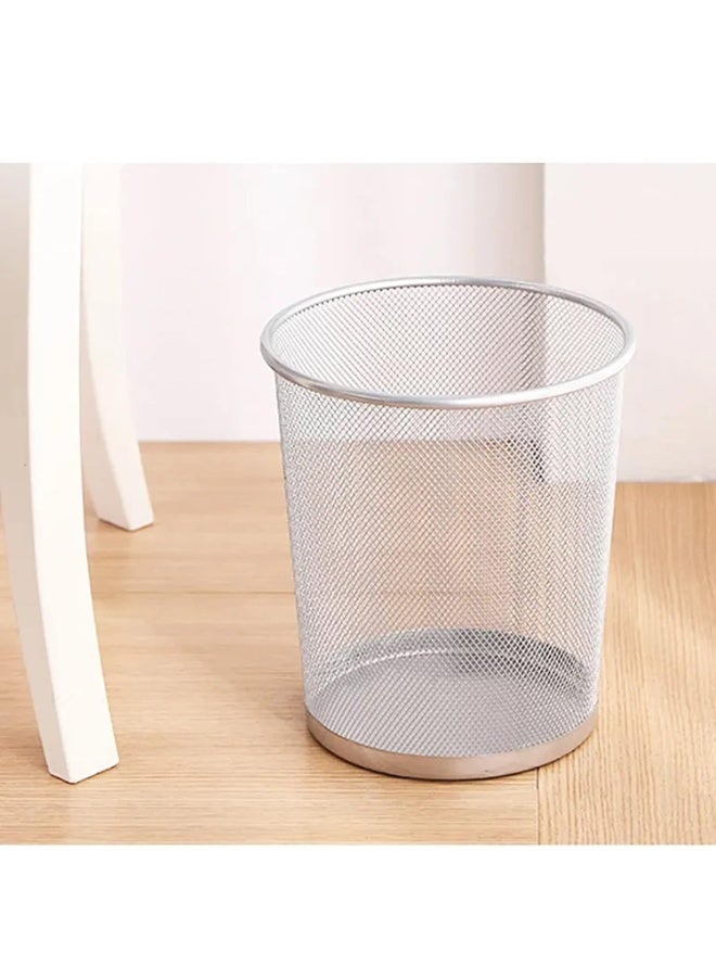 MOMENT Steel Mesh Round Trashcan Wastebasket for Trash or Recycle in The Home Office Garage. 27x26 CM - Image 3