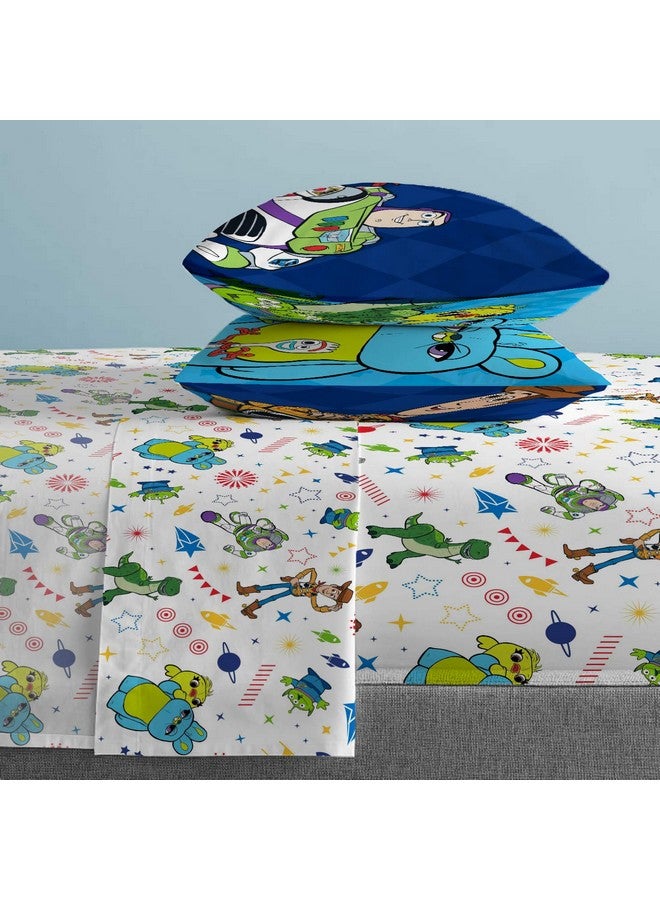 Jay Franco Disney Toy Story Buzz & Woody 5 Piece Full Bed Set - Includes Reversible Comforter & Sheet Set - Super Soft Fade Resistant Microfiber - (Official Disney Product) - Image 5