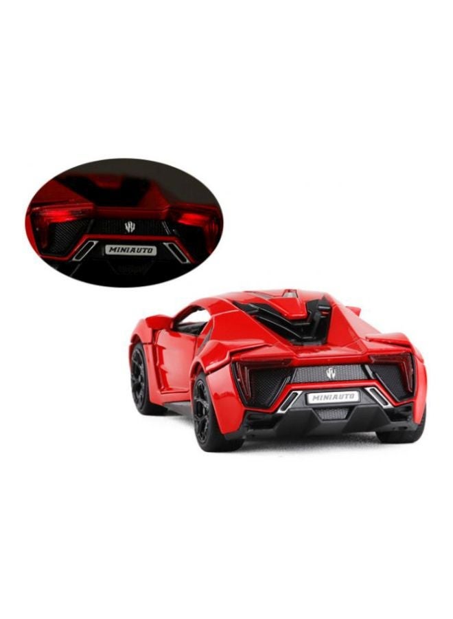 إسكدنيا Hypersport Light And Sound Model Car Toy Red - Image 3