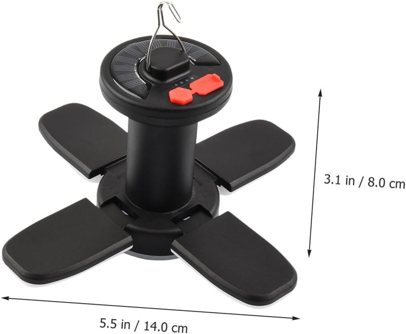 Solar Powered Tent Light USB Rechargeable LED Lantern for Camping Outdoor Use Multi Functional Design with Power Bank Feature Brightness for Sheds - Image 5