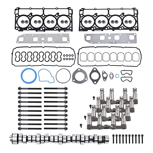 SUSUCAR 5.7 Hemi Cam Camshaft MDS Lifter Kit Head Gasket Bolt for 2003-2008 Dodge Ram 1500 2500 3500 Durango Chrysler Jeep Commander Grand Cherokee - Image 1