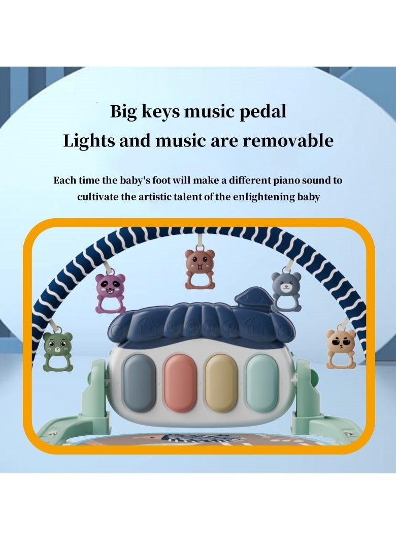 tiibaby Baby Gym Play Mats Baby Toys Tummy Time Mat Toys Musical Activity Center for Newborn Infant Toys Piano Baby Play Mat Music 3-12 Months  - Image 5