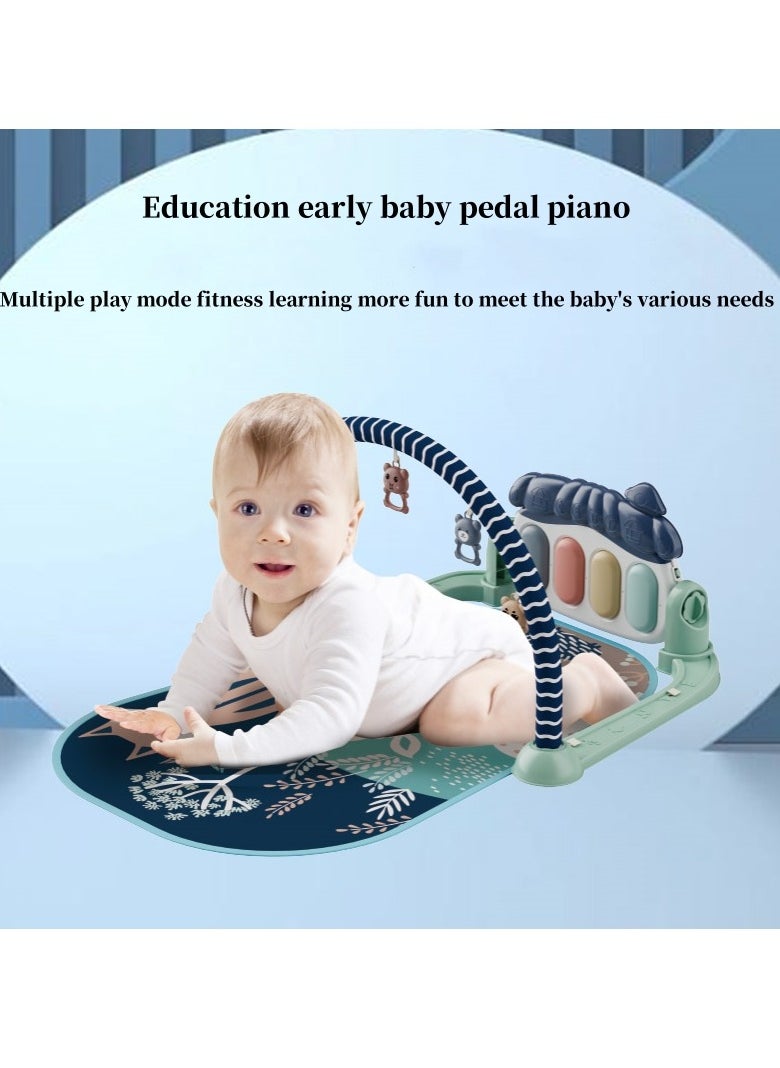 tiibaby Baby Gym Play Mats Baby Toys Tummy Time Mat Toys Musical Activity Center for Newborn Infant Toys Piano Baby Play Mat Music 3-12 Months  - Image 3