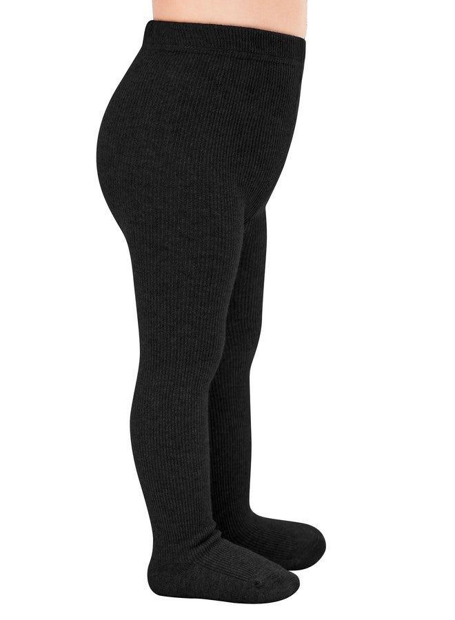 ستيل جوارب طويلة سميكة محبوكة بنمط كابلات من ستيلي، جوارب قطنية دافئة للشتاء، جوارب طويلة، عبوة من 1/2/3 قطع (أسود، مقاس XXS) - Image 1