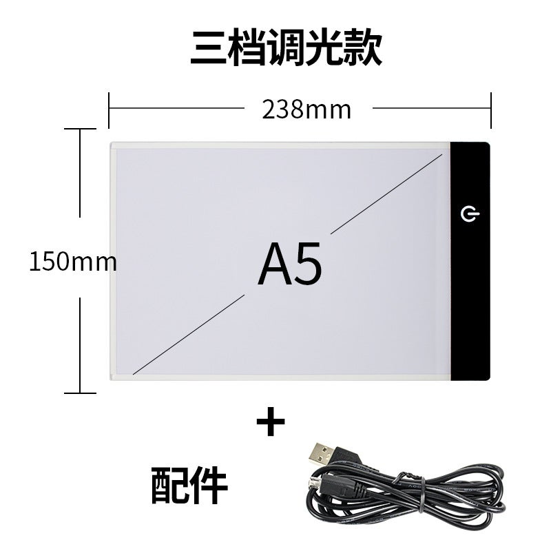 A4 Copy Table Led Copy Light Plate Light Transmission Table Animation Copy Drawing Led Drawing Board Drawing Board Copy Table - Image 1