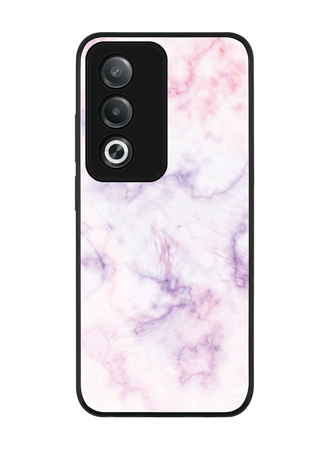 Stylizedd غطاء لهاتف أوبو A3 برو / A80، حماية كاميرا نحيفة، غطاء هاتف مضاد للصدمات - طباعة رخامية من حلوى القطن - Image 1