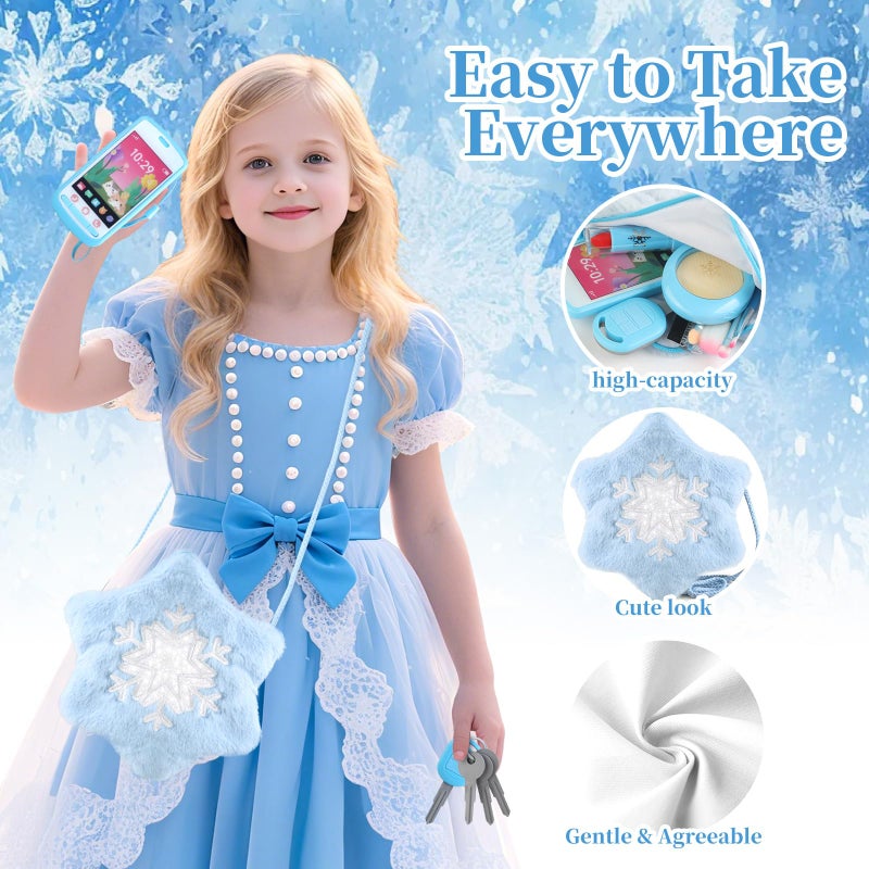 Woumserta Pretend Makeup For Toddlers 1-3 3-5 4-6  Play Makeup For Kids 3-5  Fake Makeup Kit With Toddler Purse  Fake Make Up Set For Little Girls  Toddler Makeup Kit & Frozen Toys For Girls Age 1-3 2-3 3-4 - Image 4