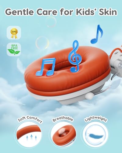 awatrue Kids Headphones, 74/85dB Safe Volume Limit, Stereo Sound, Wired On-Ear Headphones for Kids Boys Girls, 3.5mm Jack for Tablet, iPad, Kindle, YOTO Player, Airplane Travel, White - Image 4