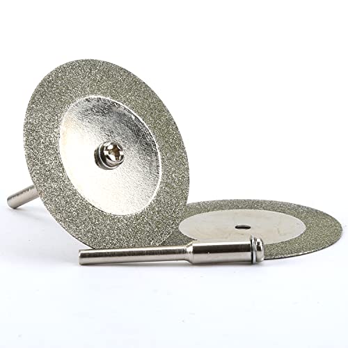 dophee 10pcs Mini Diamond Coated Cutting Off Discs Replacement for Dremel Drill Rotary Tools (40mm) - Image 2