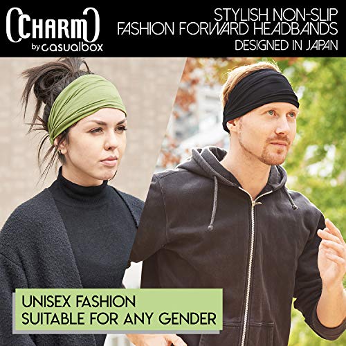 CHARM Khaki Japanese Bandana Headbands for Men and Women – Comfortable Head Bands with Elastic Secure Snug Fit Ideal Runners Fitness Sports Football Tennis Stylish Lightweight L - Image 4