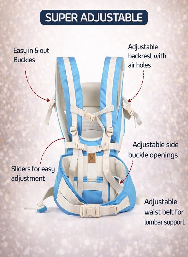 AEREX Adjustable Baby Carrier 4-in-1 Infant Carrier Baby Toddler Carrier for 4 to 24 Months Baby Honeycomb/Kangaroo Bag Toddler Carrier Body Holder Backpack - Image 3