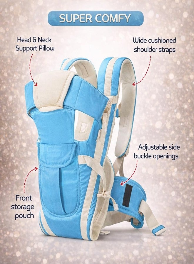AEREX Adjustable Baby Carrier 4-in-1 Infant Carrier Baby Toddler Carrier for 4 to 24 Months Baby Honeycomb/Kangaroo Bag Toddler Carrier Body Holder Backpack - Image 4