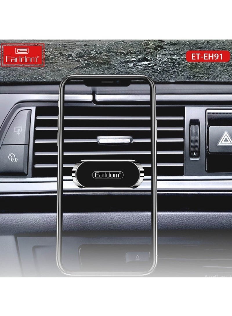 Earldom ET-EH91 Universal Magnetic Car Phone Holder – 360° Rotating Mount with Strong Magnetic Grip for Dashboard or Air Vent – Secure Hands-Free Smartphone Mount Compatible with All iPhone, Samsung, Huawei & Android Devices – Black - Image 5