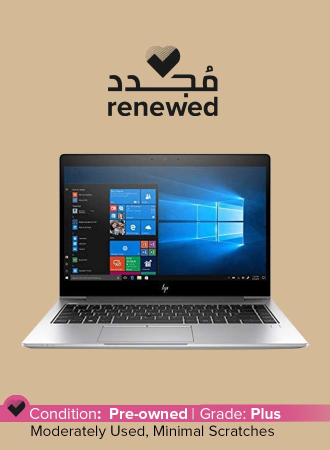 HP مُجدد - لابتوب إيليت بوك ‎840 G6 طراز 7KK35UT14‏ بشاشة مقاس 14 بوصة ومعالج إنتل كور i7 من الجيل الثامن وذاكرة رام 16 جيجابايت ومحرك أقراص صلبة SSD‏ 512 جيجابايت وبطاقة رسومات إنتل 620، بدقة فائقة الوضوح فضي - Image 1