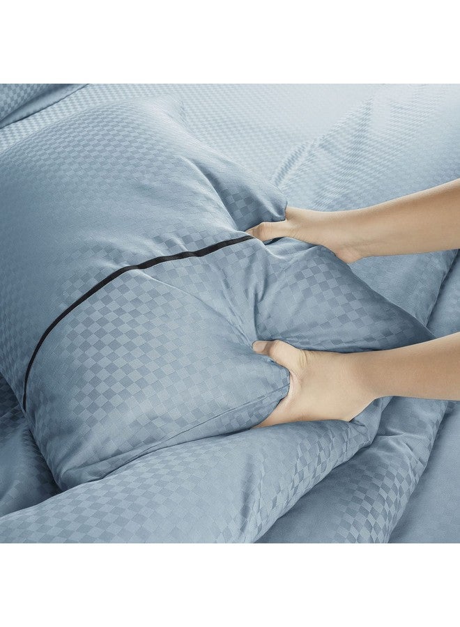 Spread Spain Oxford Cotton 400 Thread Count Soft Comfort Modern Design Bedsheets for Single Bed Size Flat Sheet with 1 Pillow Covers (60'' x 90'' inch Citadel) - Image 3