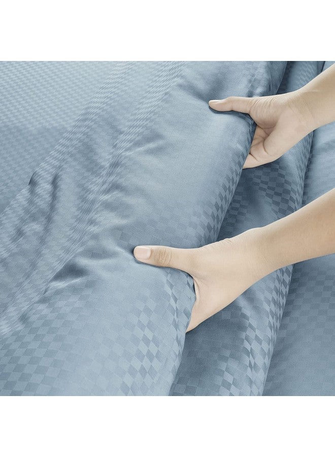Spread Spain Oxford Cotton 400 Thread Count Soft Comfort Modern Design Bedsheets for Single Bed Size Flat Sheet with 1 Pillow Covers (60'' x 90'' inch Citadel) - Image 5