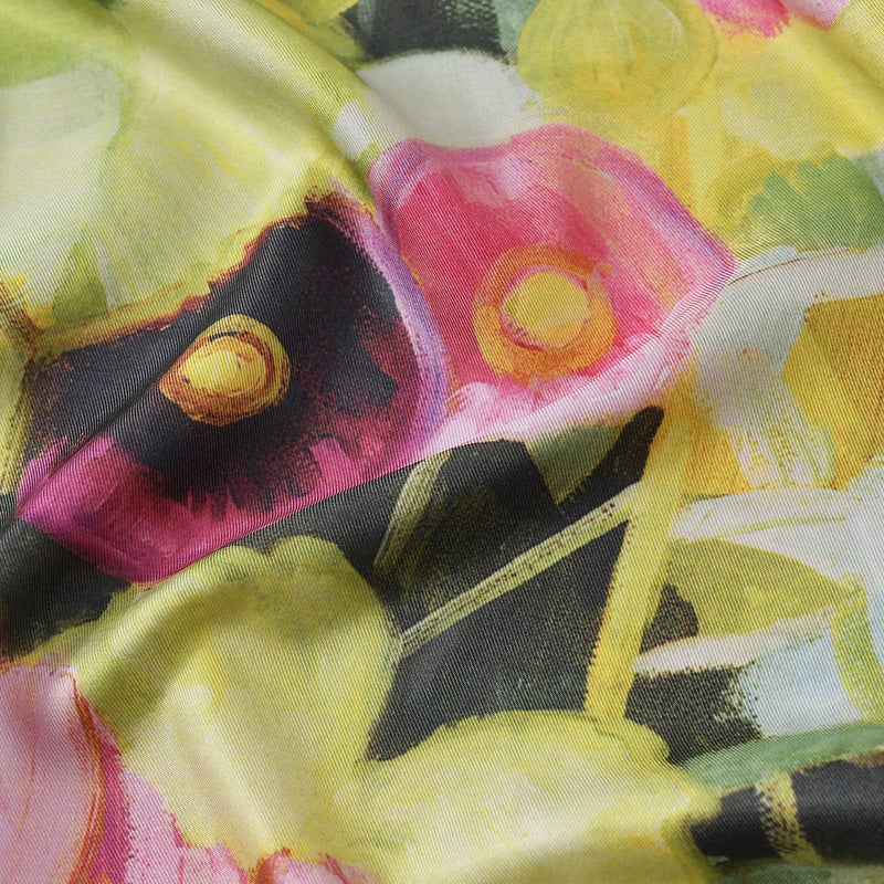 vimate 100% Mulberry Silk Scarfs, Women 35 Inch Square Silk Scarf for Hair with Gift Box package (Pattern 10) - Image 3