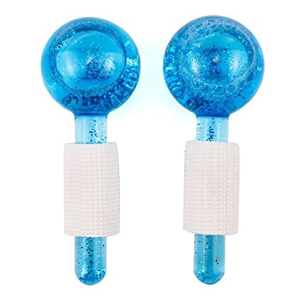 MURTISIDDH Facial Ice GlobeSmart Cool Face Roller Ball Facial Massage Tools for for Neck Eye Circle Reduce Puffiness Anti Ageing Wriknles Soothing Firming Skin 2Pcs - Image 1