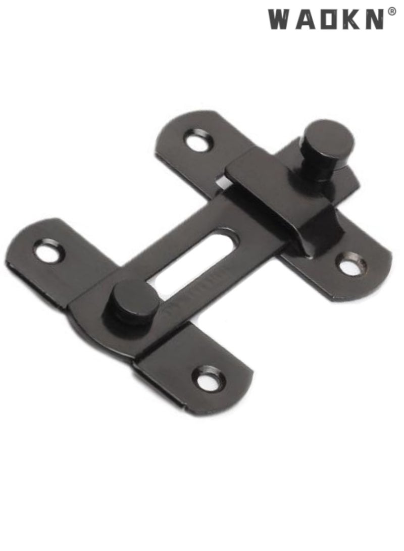 WAOKN Stainless Steel Flip Latch Gate Latches Bar Latch Safety Door Lock, Hasp Lock Sliding for Window Cabinet Room Accessorries, Barn Door Cabinet Window Closet Safety Bolt Latch Lock for Furniture,1PCS - Image 1