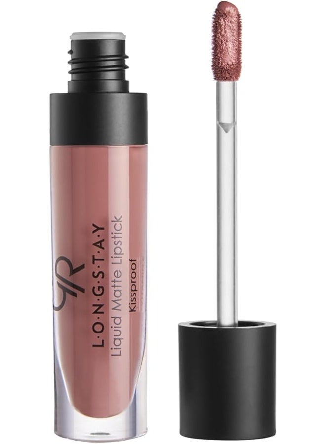 Golden Rose Kiss Proof Long Wearing Longstay Liquid Matte Lipstick - 24 - Image 1