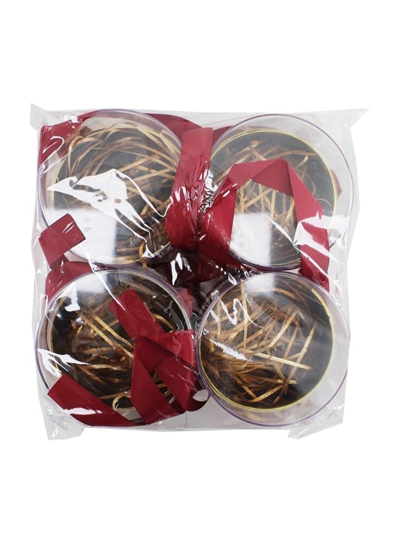 Acrylic Round Gift Box Transparent Storage Box for Jewelry Gifts Decorations and Special Occasions Display Case Perfect for Weddings Birthdays and Holiday Gifts (ROUND RED, 12X12X11.5CM) - Image 5