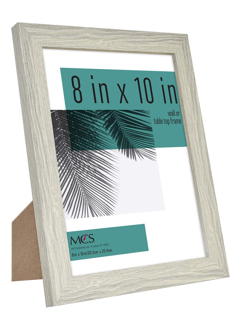 MCS MCS Studio Gallery 8x10 Picture Frame Gray Woodgrain  Vertical & Horizontal Wall Hanging & Easel for Tapletop Display  Rectangle Photo Frame for Photos  Posters & Art Prints (2-Pack)  - Image 2