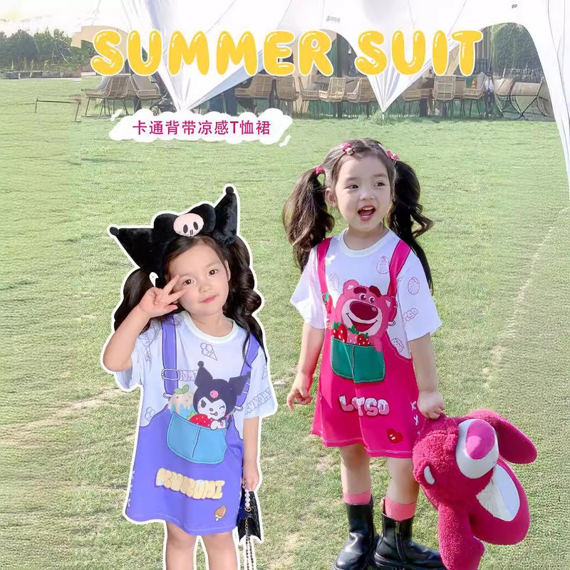 2024 Children'S Dress Cute Cartoon Kulomi Meilotti Dress Girl Baby Trendy - Image 2