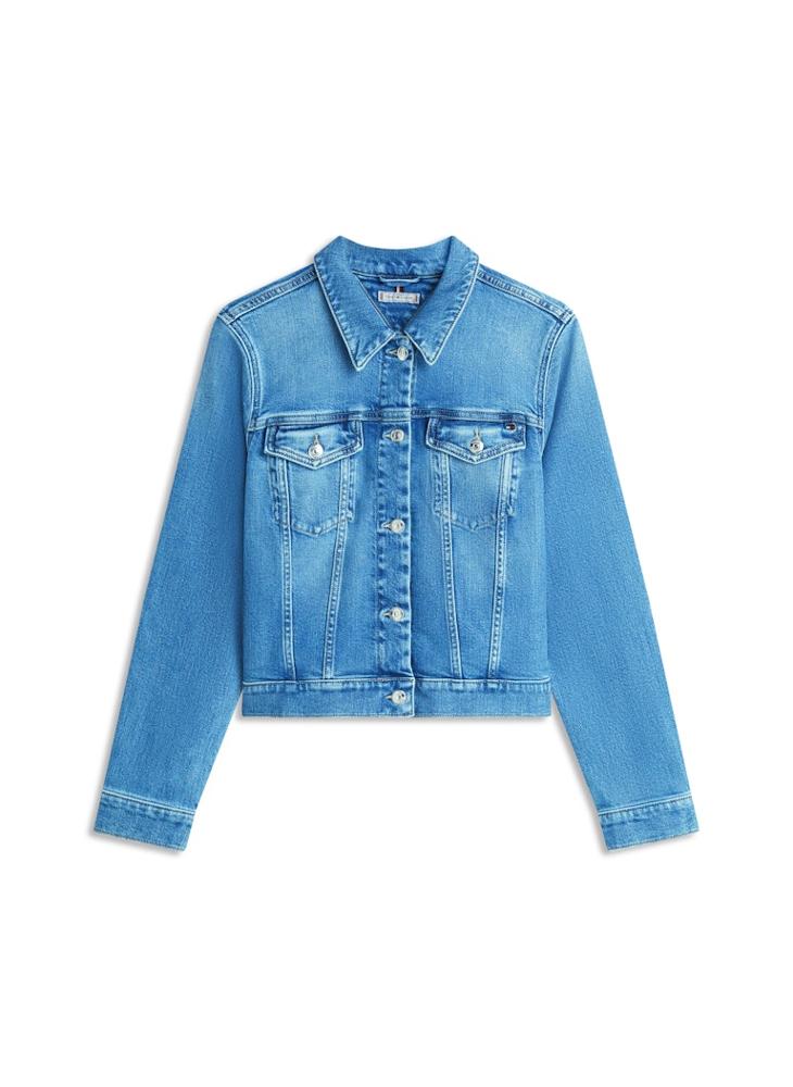 TOMMY HILFIGER Flag Embroidery Slim Denim Jacket - Image 5