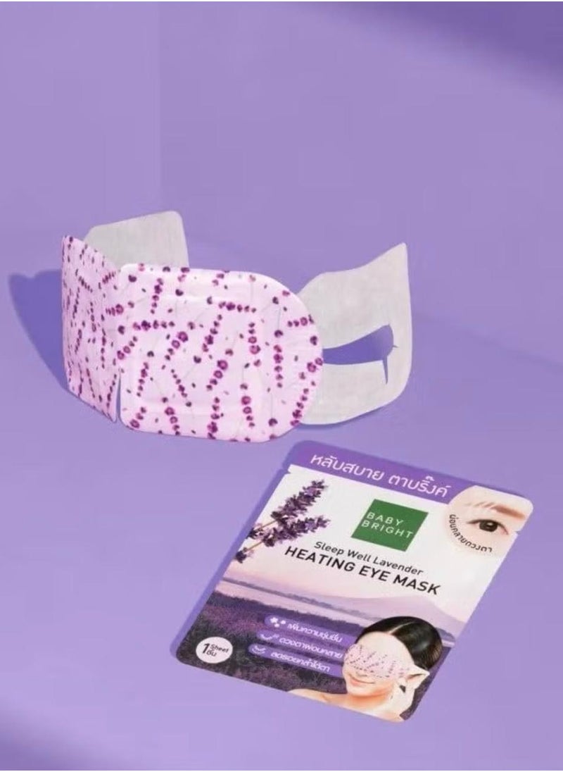 Thai Lavender Eye Mask Warm eye mask helps blood circulation in the eyes and relieves eye fatigue and swelling. Blended with natural essential oil to help refresh and relax and promote better sleep.
