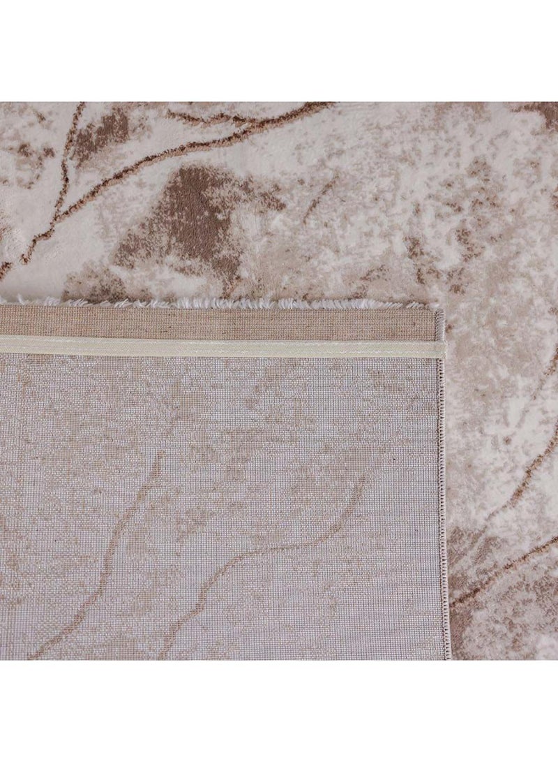 DANUBE HOME Venice Modern Rug  Polyester Area Rug Floor Covering L230xW160cm-Beige & White  - Image 3