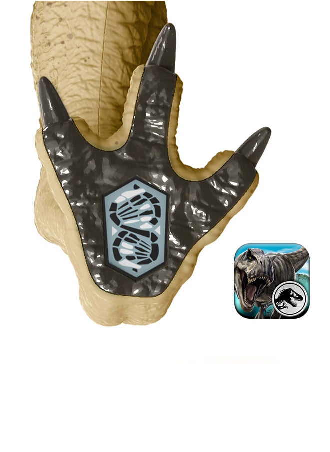 JURASSIC WORLD Mattel Rebirth Distortus Rex Rumble N Rampage Dinosaur Action Figure 22 Inch With 2 Attack Actions, Content-Accurate, Digital Play  - Image 5