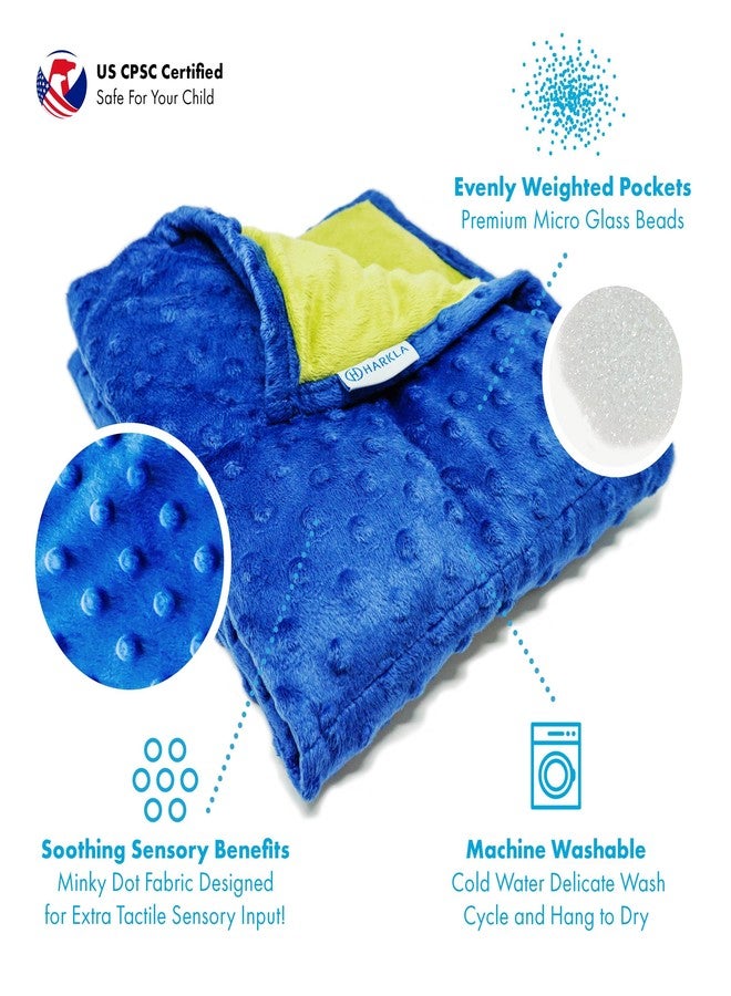 Harkla Weighted Lap Pad for Kids (Deep Blue) - Image 4