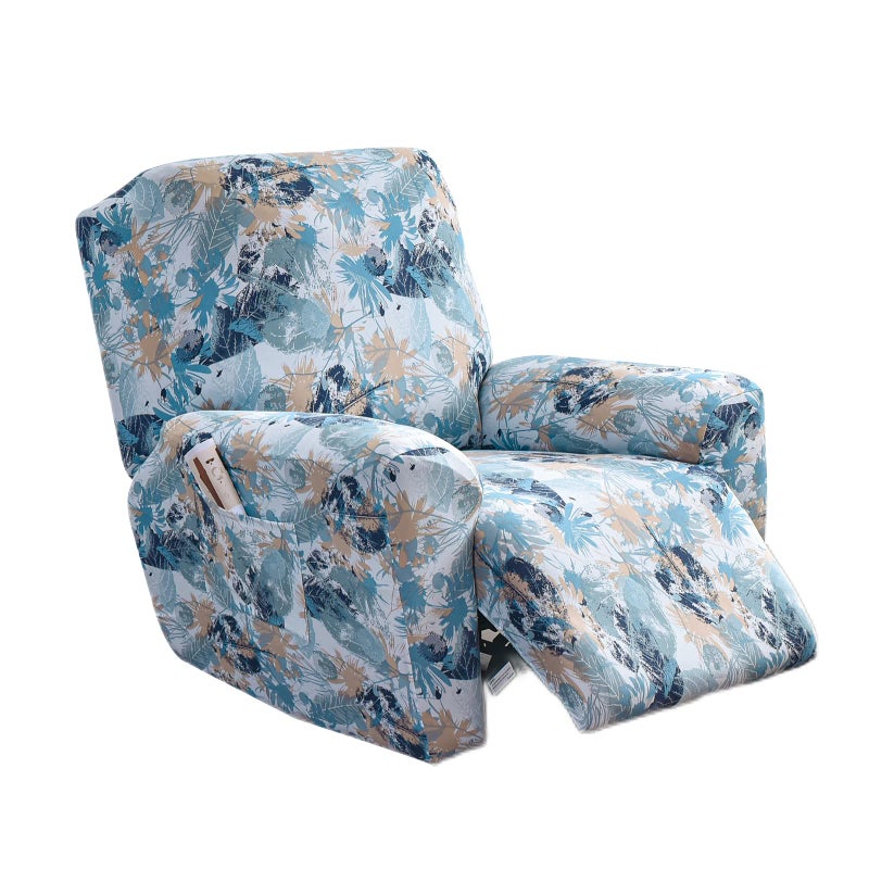 Eco-Ancheng Recliner Slipcovers 4-Pieces Lazyboy Recliner Covers Recliner Couch Covers Recliner Chair Cover Non Slip Reclining Slipcovers with Storage Pockets Furniture Protector for Living Room - Image 1