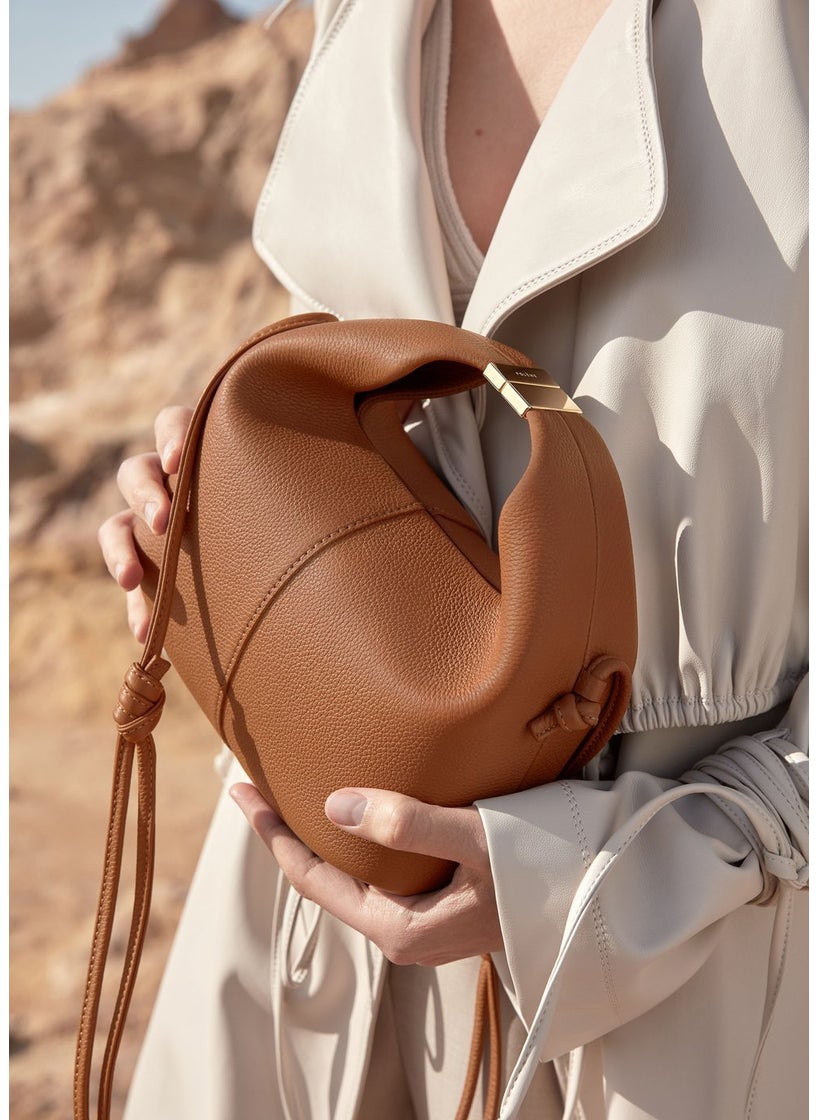 Generic - Polene Paris Leather Bento Bag for Women Camel - Image 1