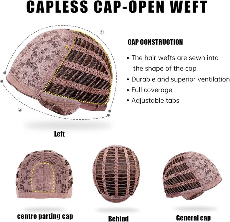 اي سي اي اف باروكات ECIF للنساء، باروكات طويلة مستقيمة متعددة الطبقات مع غرة، باروكات مصنوعة من ألياف صناعية طبيعية مقاومة للحرارة (شاي أسود) - Image 5