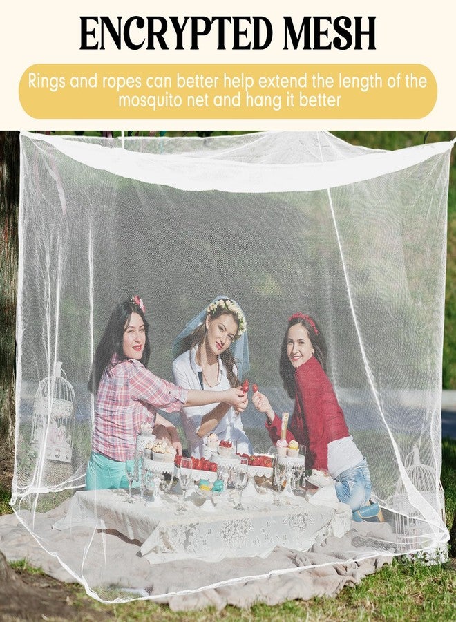 Mindsoft 4 Corners Mosquito Net for Mosquiteros para Camas Bed Canopies Netting Bed Drapes Rectangular Mosquito Mesh for Camping Home Outdoor Travel(White A,L75 X W35.5 X H59 Inch,No-Opening) - Image 5