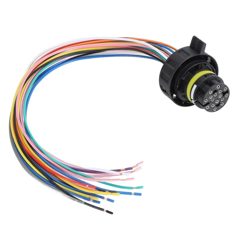 Repeated use friendly design Keenso Transmission Wiring Harness Kit 3500168, OEM Replacement Pigtail Connector for 6L80 6L90 Transmission, with Durable Plastic Sleeve for Cars and Trucks Repeated use trusted quality Replaceable parts Rack sorted local inventory Diverse use resistant crafted quality Durability boost selected material Condition adaptive build Multiple local stock source All storage type compatible Year round in stock Scheduled warehouse deliver Flexible purchase choices Flexible anti-break Practical design alternatives Local licensed courier Modern look Daily universal pick Elegant practical multi-option build Transit & use compatible Ready order processing Repeated detach compatible build Ventilated design Different assemble options Wide range expanded design KSA standard compatible design - Image 5