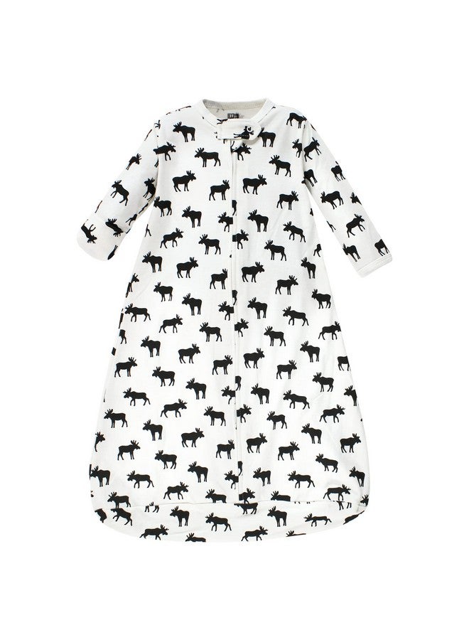 Hudson Baby Unisex Baby Cotton Long-Sleeve Wearable Sleeping Bag, Sack, Blanket, Moose, 3-9 Months - Image 3