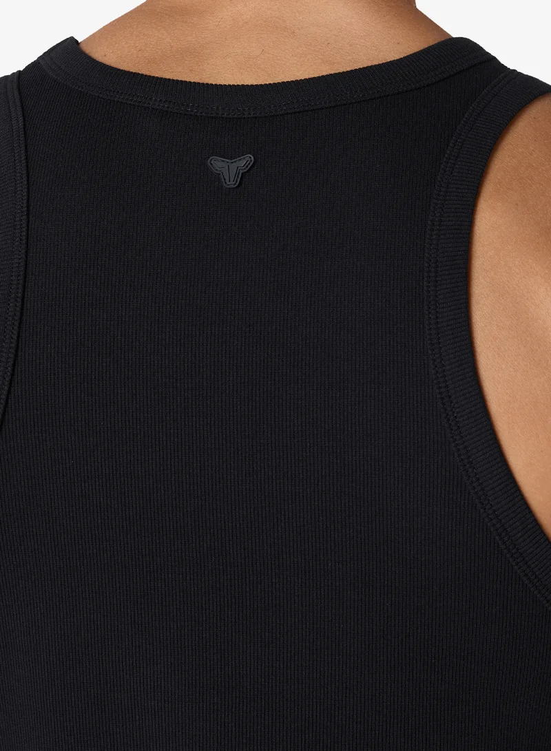 Squatwolf BLACK Ribbed Gym Tank Top for Men | Best Price UAE