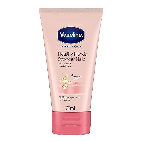 Vaseline Hand Cream for Very Dry Hands, Intensive Care Healthy Hands Stronger Nails Cream 75 ml - Image 4
