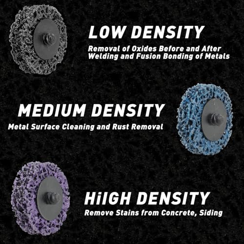 Pukamam 33 Pcs Diamond Sanding Discs Set, 2" Quick Change Easy Strip Wheels for Drill Die Grinder Accessories, Paint Remover Tool for Rust, Oxidation, Paint Removal with 1/4" Roll Lock Holder, Mix Color - Image 4