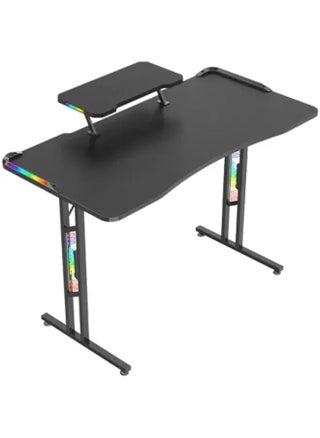 Twisted Minds T-Shaped RGB Double Top Gaming Desk, 120x60x77.8 cm, PB Desktop with Carbon Fibre Cover, GD27-T-RGB - pzsku/ZE9FA12D533120163F477Z/45/_/1719928155/95d2e1c1-9938-4006-9e7e-f5d52d4e9f81