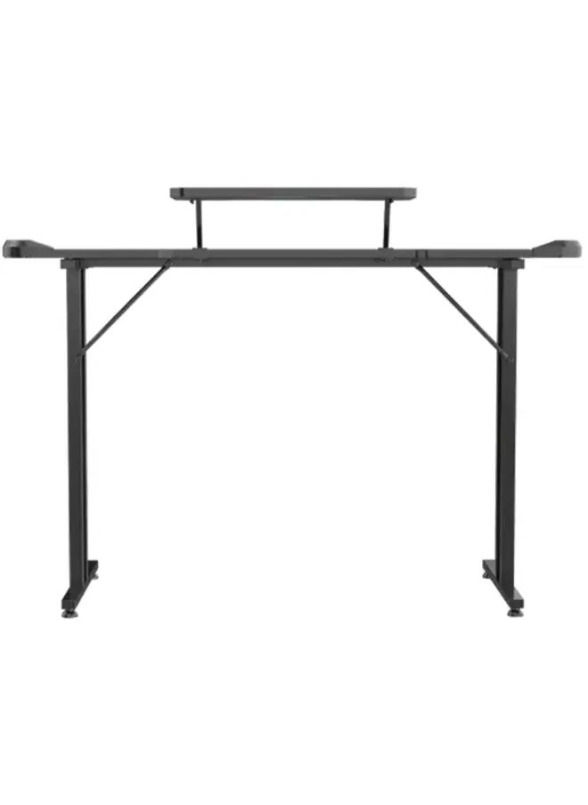 TWISTED MINDS - Twisted Minds T-Shaped RGB Double Top Gaming Desk, 120x60x77.8 cm, PB Desktop with Carbon Fibre Cover, GD27-T-RGB - Image 1
