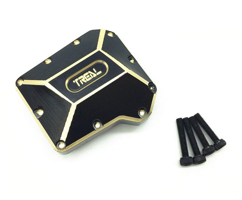 Treal Brass Axle Diff Cover Heavy Weight 70gPC Front and Rear Axles Housing Cover Upgrades for 110 TRX4 TRX4 CrawlerBlack - Image 4