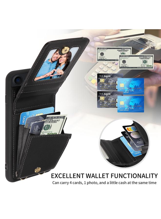 S-TOP Case For iPhone SE 2022/ 7 / 8 Crossbody Lanyard Zipper Wallet Leather Phone Case - Image 2