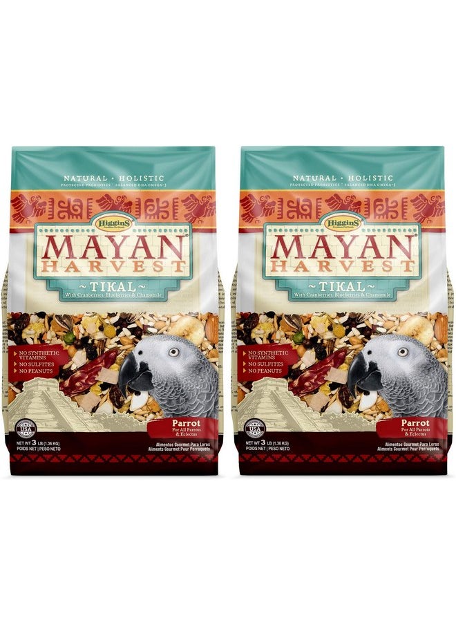HigginS Higgins 2 Pack of Mayan Harvest Tikal Parrot Food, 3 Pounds Each  - Image 1