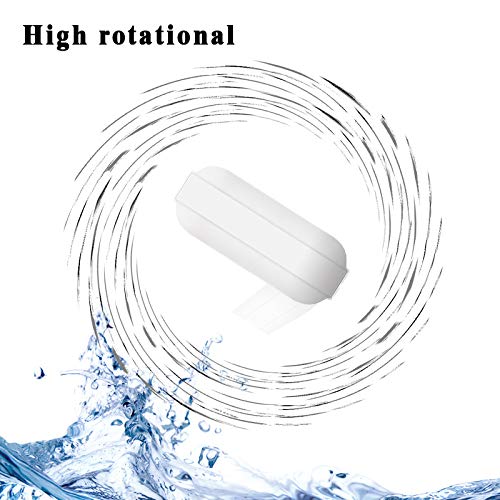 EQUTY BAYMERS 4 قطع 20 مم (0.78 بوصة) قضيب تحريك مغناطيسي PTFE، لون أبيض، قضيب مختبر، قضيب لوحة تحريك، مغناطيس لوحة تحريك، قضيب تحريك مغناطيسي - Image 4